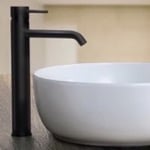 Remer XF11LXLUSNL-NO Matte Black Round Vessel Sink Faucet